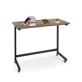 Mobile Side Table with Rolling Wheels for Living Room