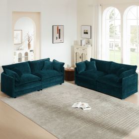 2 - Piece Living Room Set , 2 Pieces Upholstered Loveseat and Couch for Home Office Lounge, Sofa Set of 2