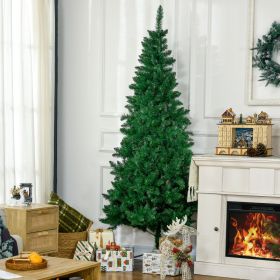 5' Artificial Half Christmas Trees with Auto Open (Option: Green-950x140x130 mm)