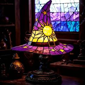 Lamps, USB Stained Resin Glowing Gothic Retro Resin Lamp For Bedroom Party With Mystical Charm (Color: A)